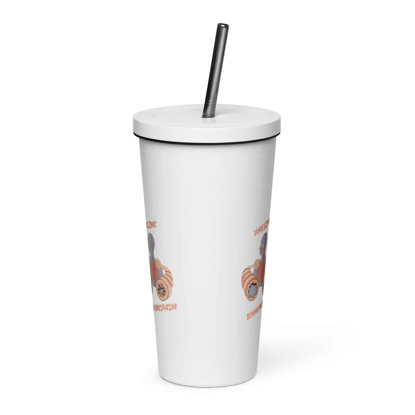 Asthma - Insulated tumbler with a straw