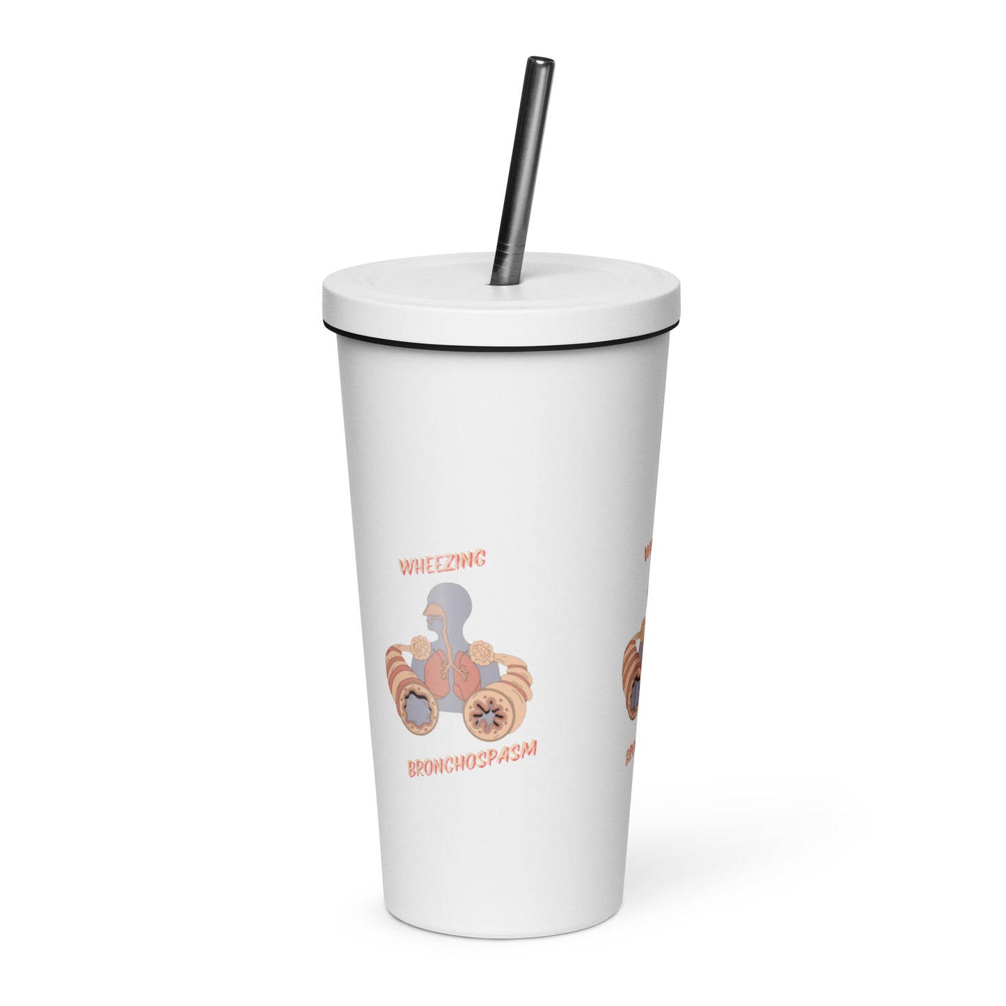 Asthma - Insulated tumbler with a straw