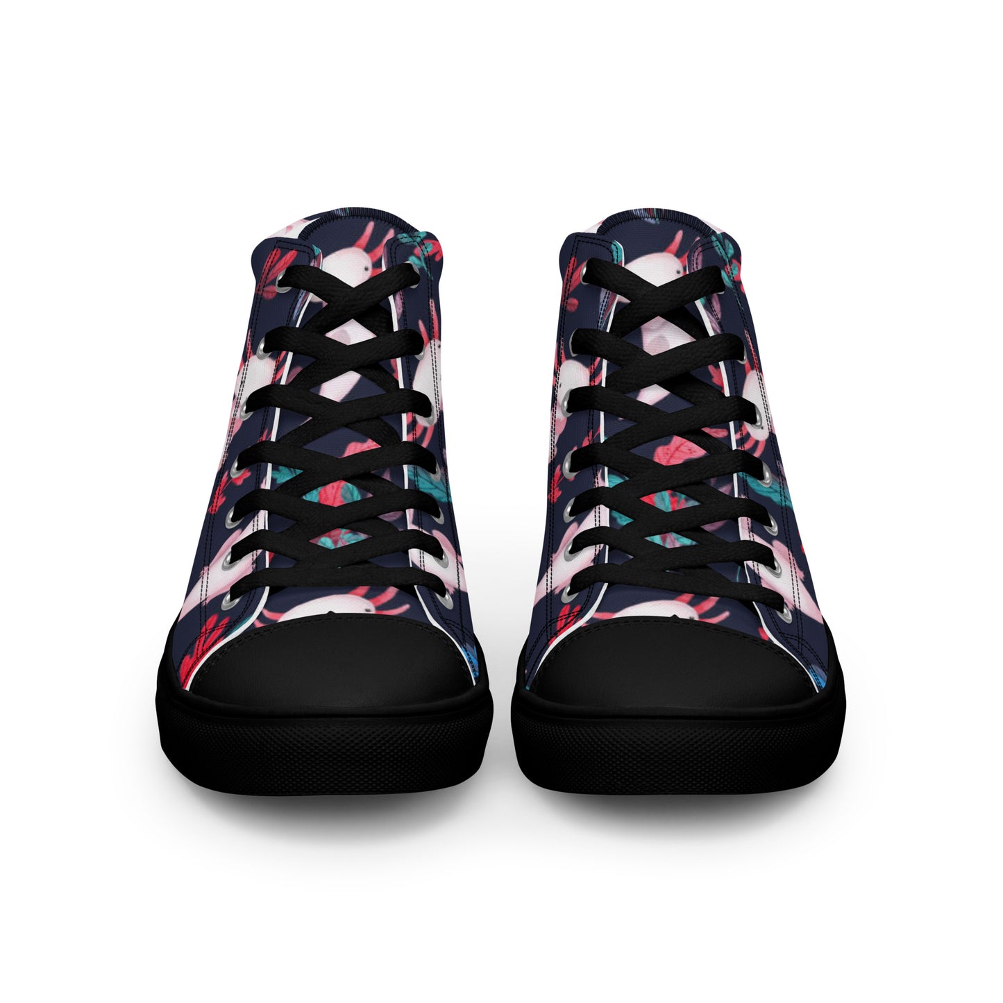 Axolotl Men’s high top canvas shoes
