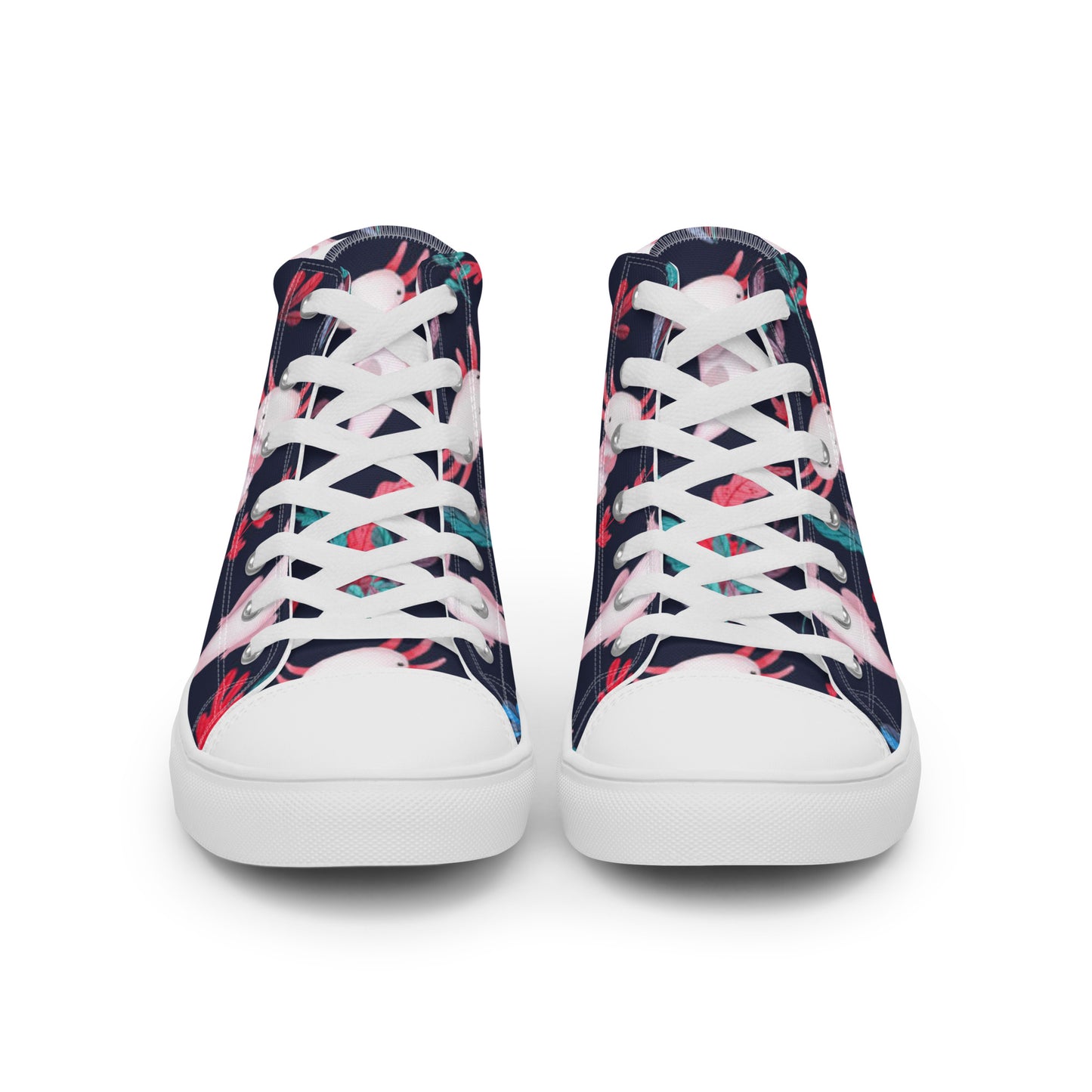 Axolotl Men’s high top canvas shoes