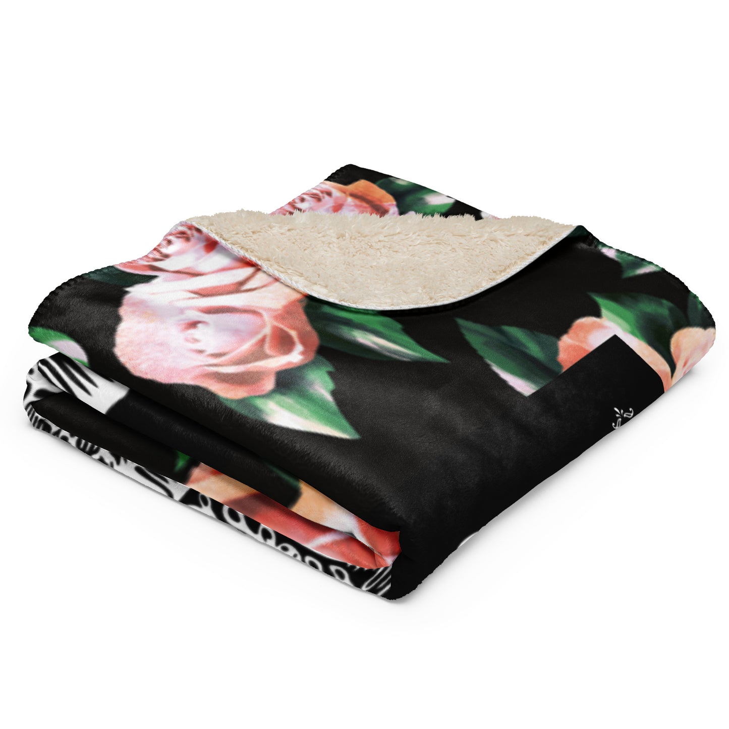 Virgen de Guadalupe Sherpa blanket
