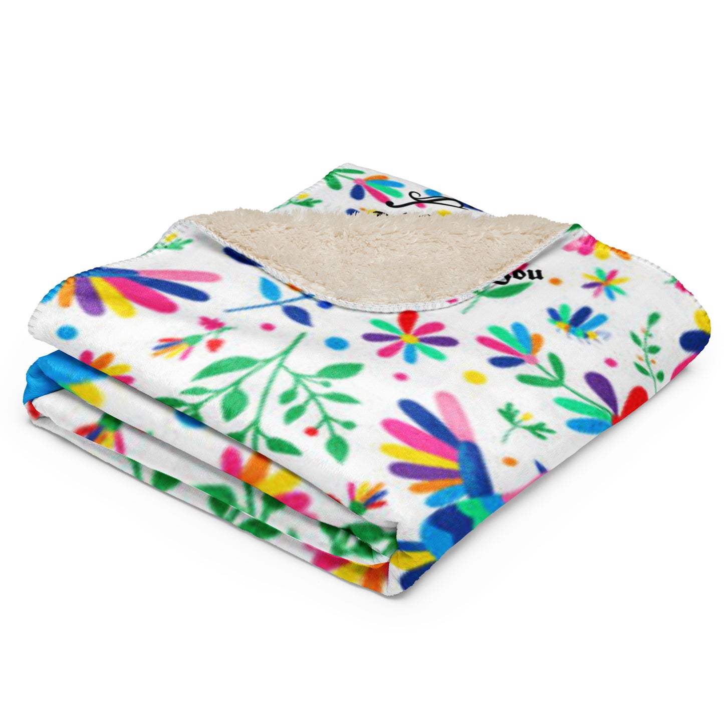Otomi Style Sherpa blanket