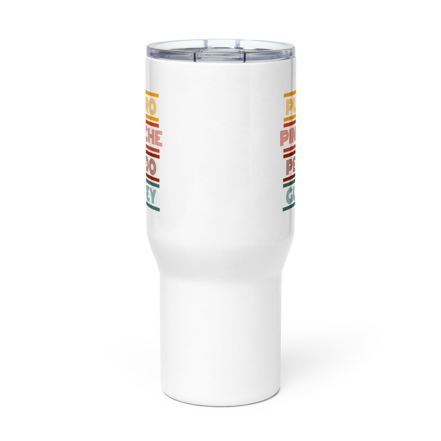 Puro Pinche Pedo Guey - Travel mug with a handle