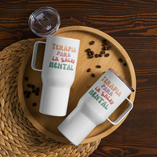 Terapia Para la Salud - Travel mug with a handle