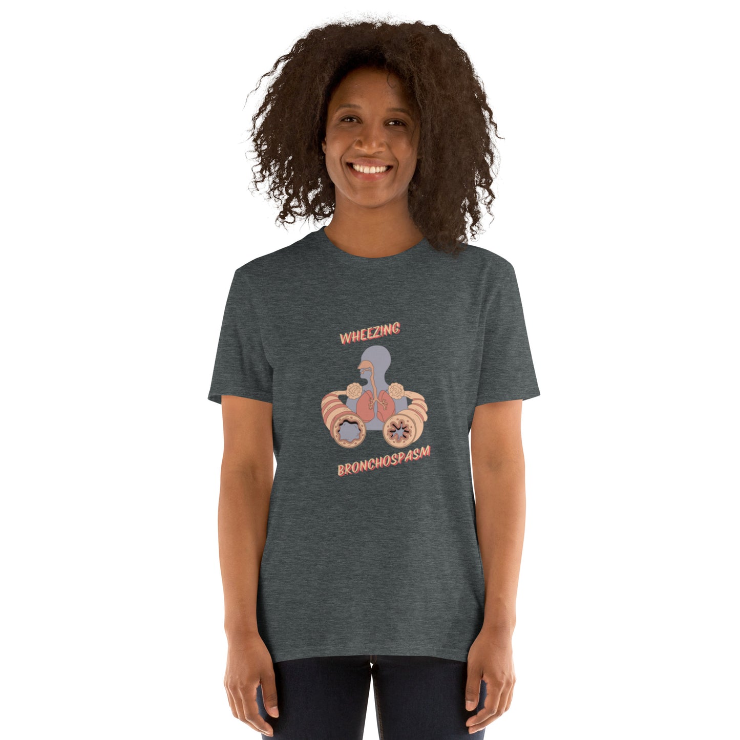 Wheezing, Bronchospasm - Short-Sleeve Unisex T-Shirt