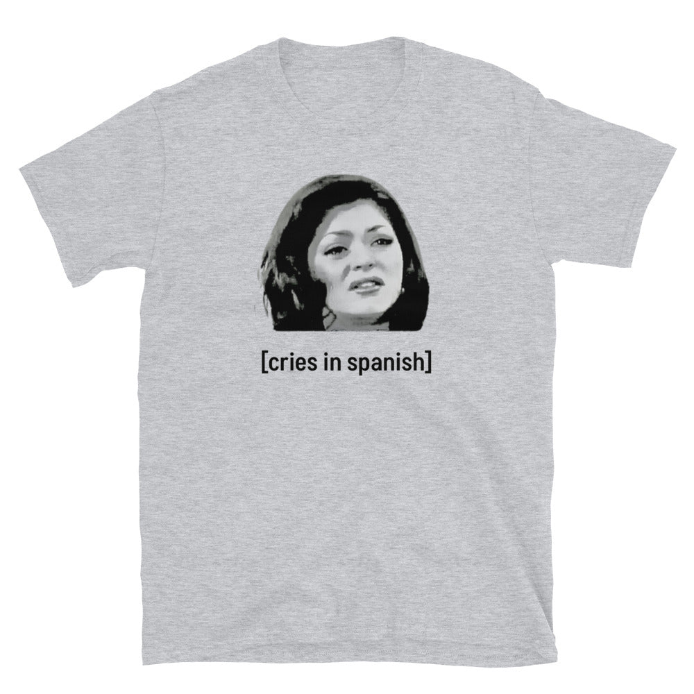 [cries in Spanish] light Short-Sleeve Unisex T-Shirt