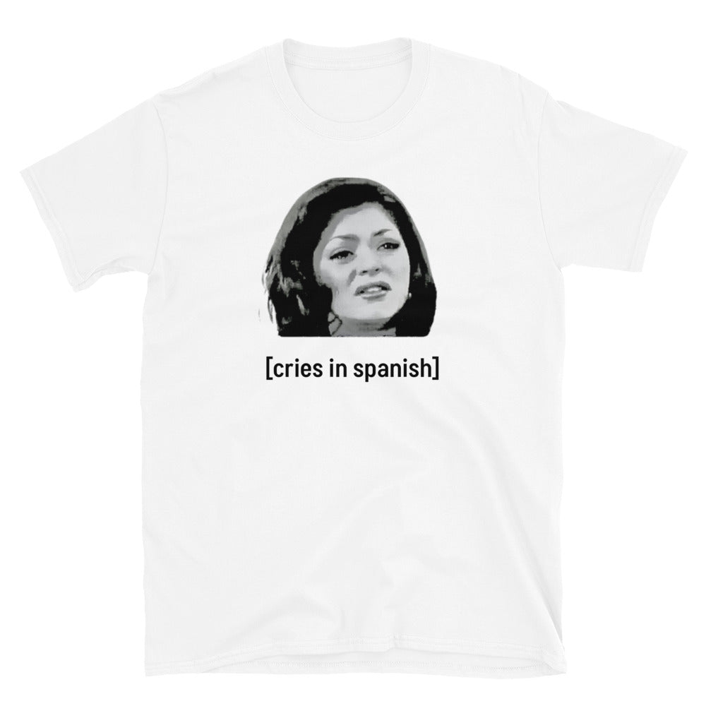 [cries in Spanish] light Short-Sleeve Unisex T-Shirt