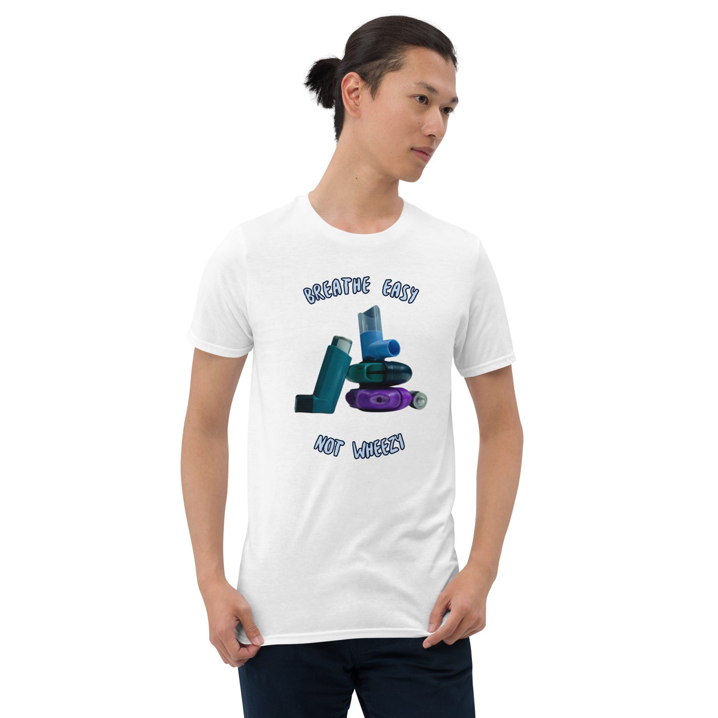 Breathe easy, not wheezy light - Short-Sleeve Unisex T-Shirt