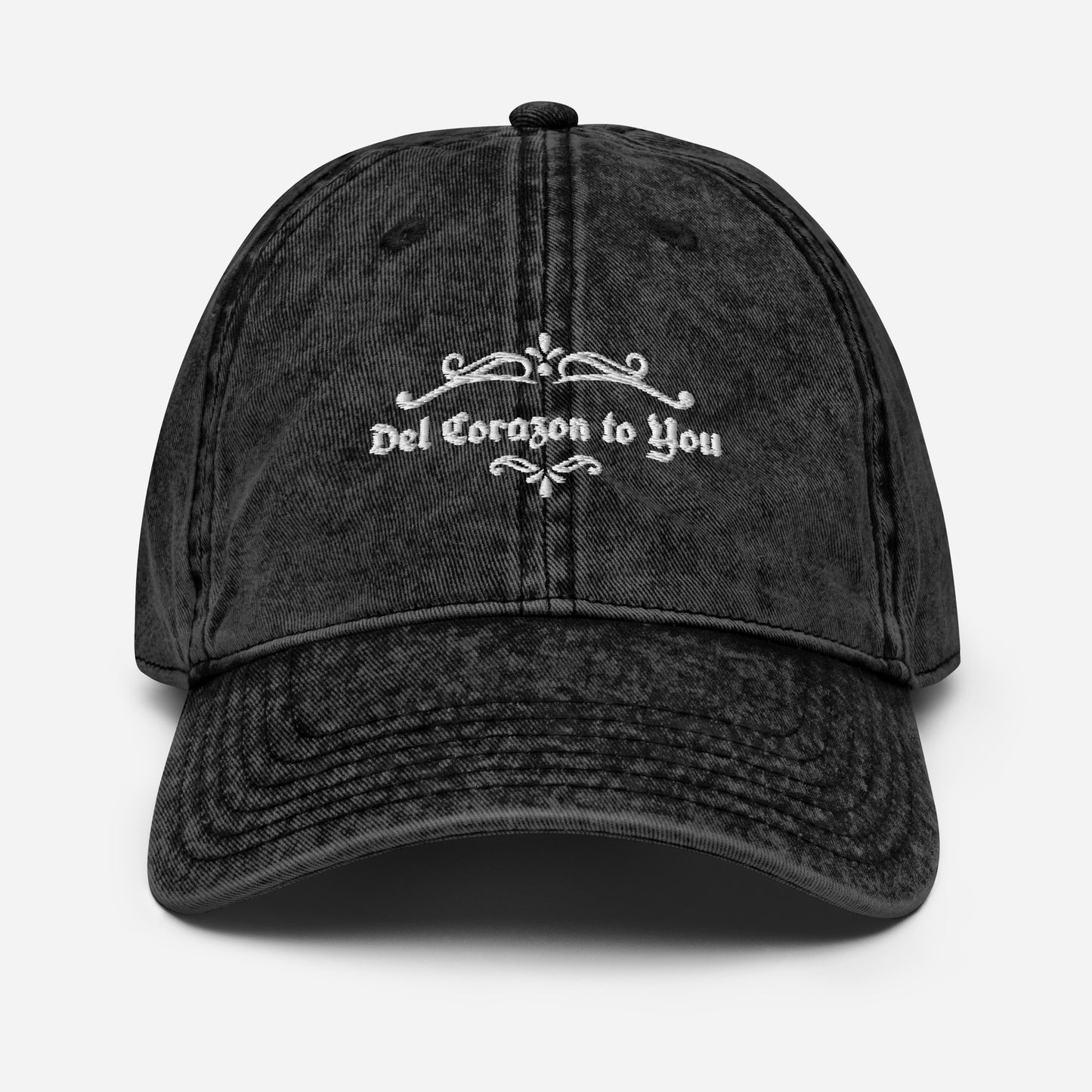 Brand Embroidered Vintage Cotton Twill Cap