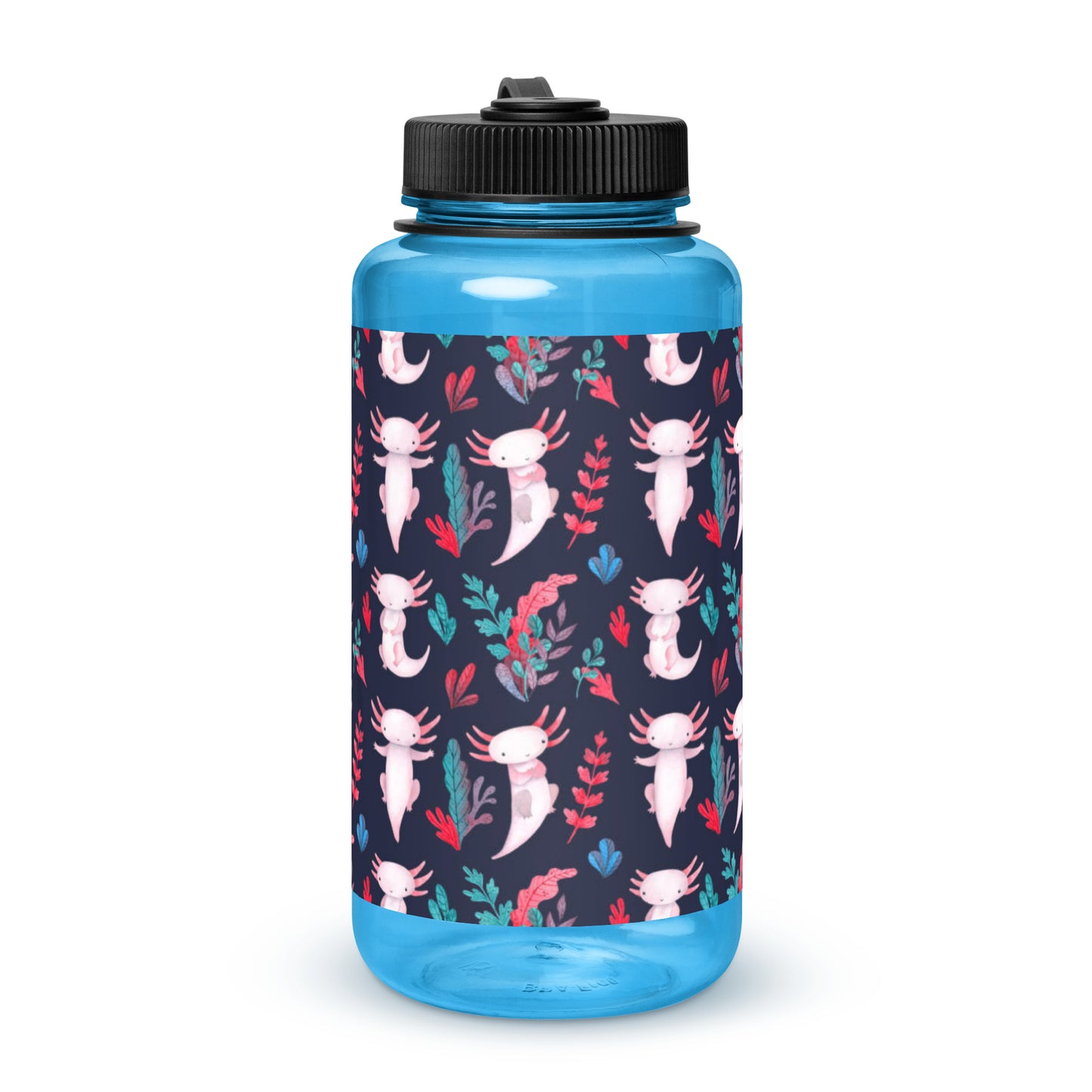 Axolotl Wide mouth plastic water bottle