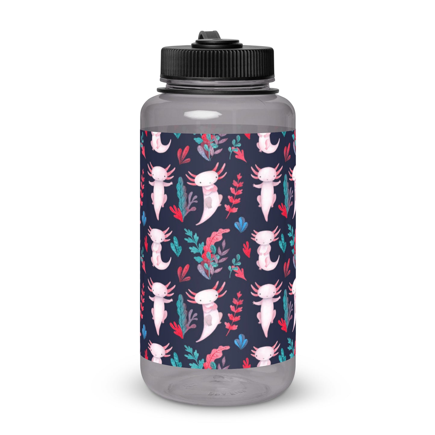 Axolotl Wide mouth plastic water bottle