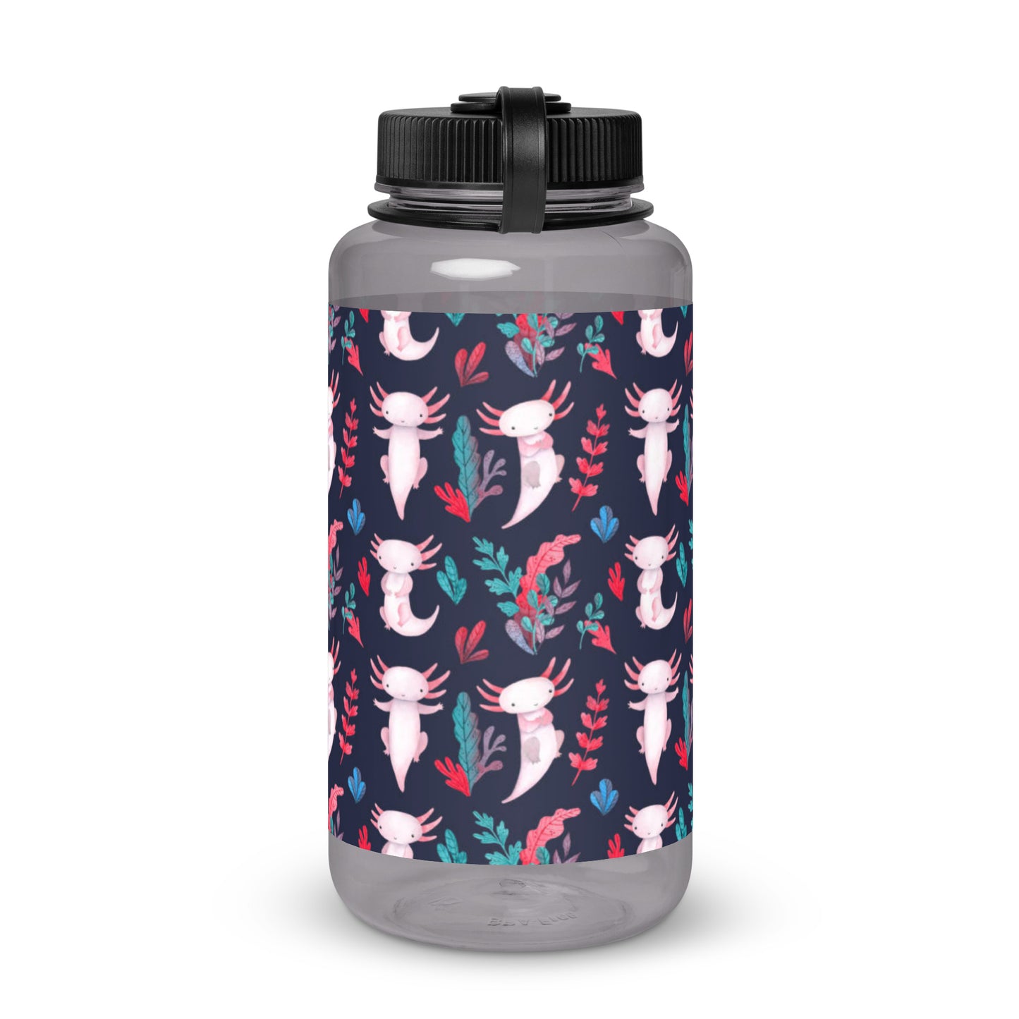 Axolotl Wide mouth plastic water bottle