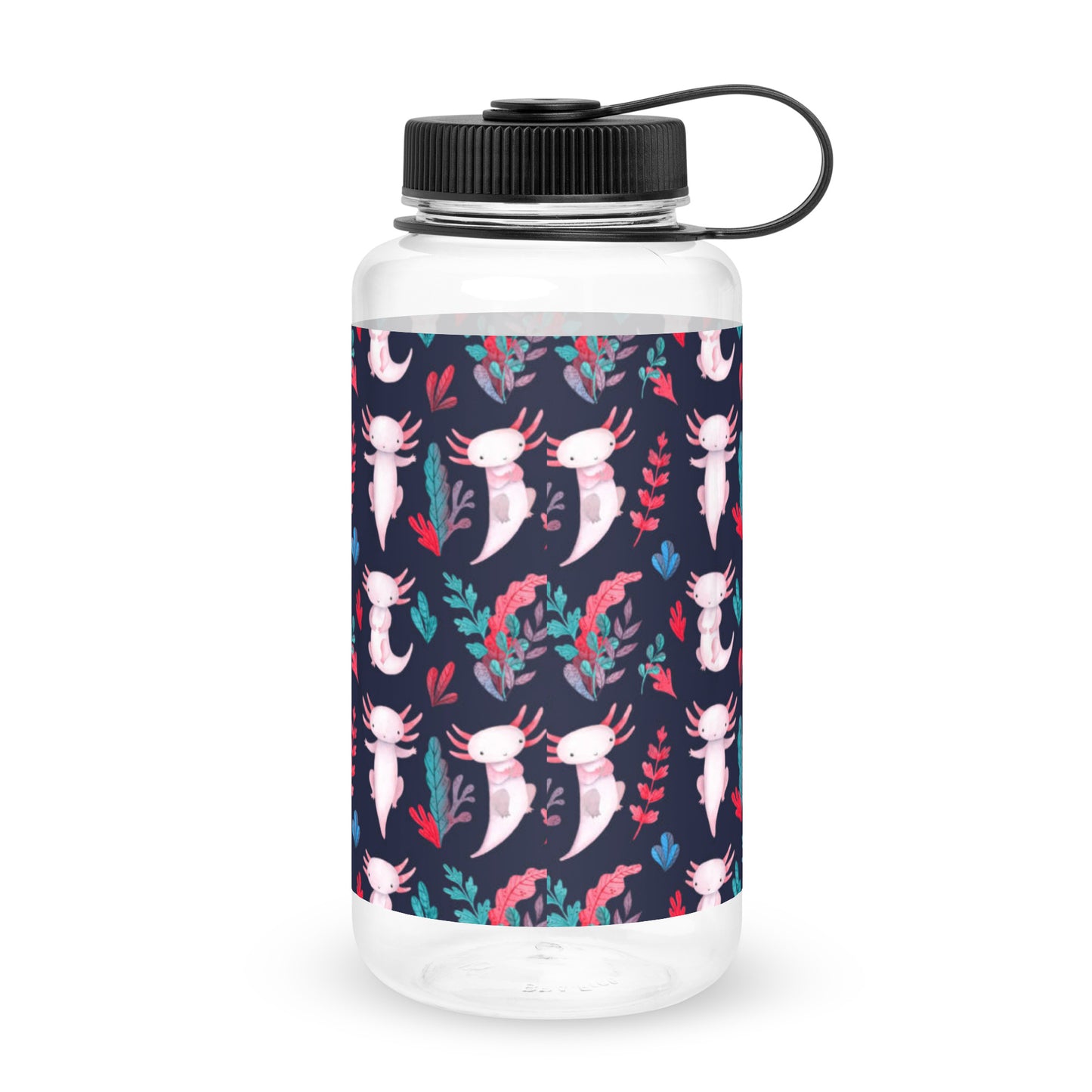 Axolotl Wide mouth plastic water bottle