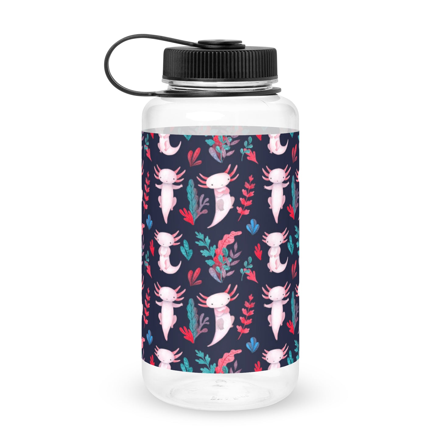 Axolotl Wide mouth plastic water bottle