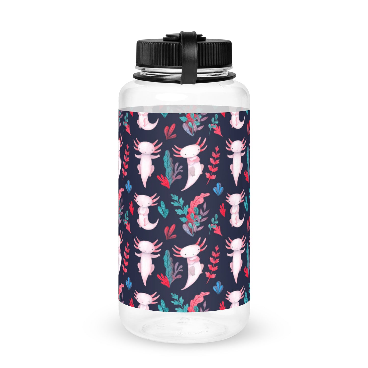 Axolotl Wide mouth plastic water bottle