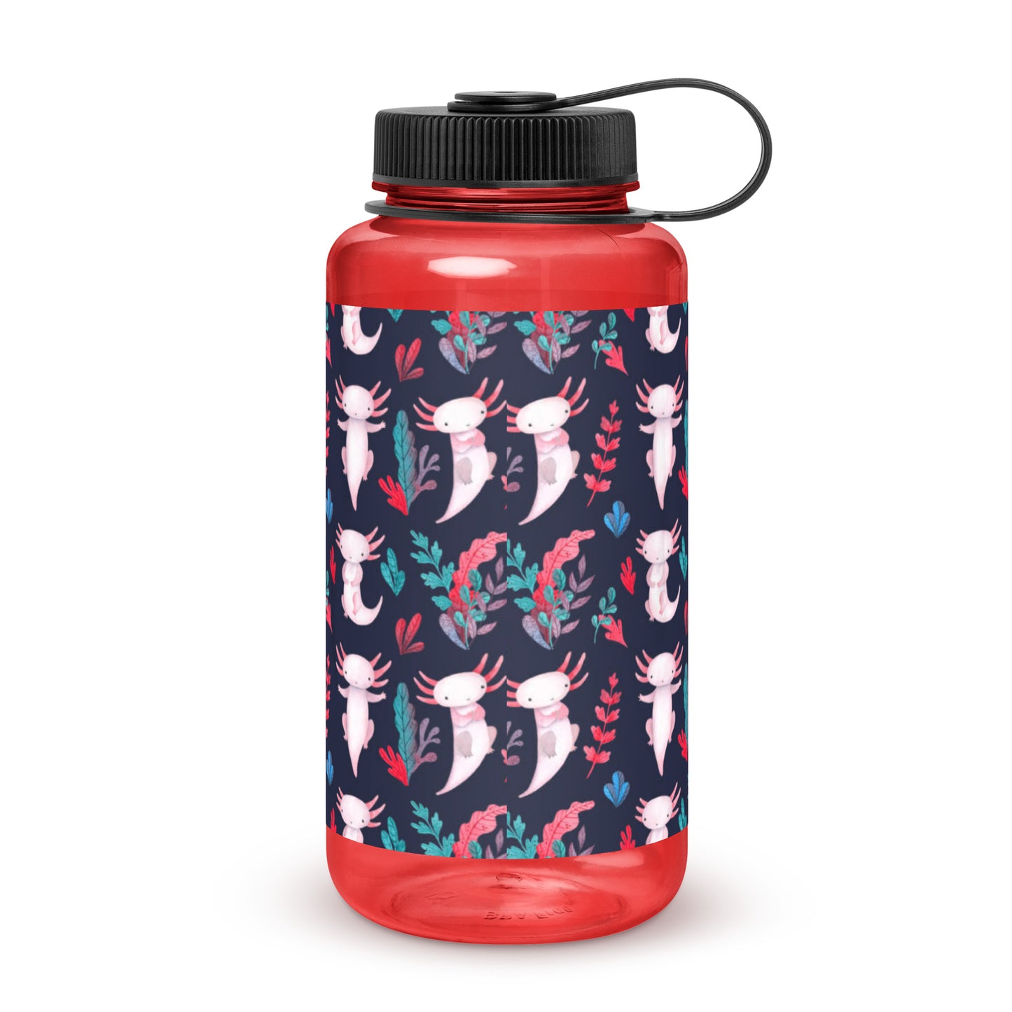 Axolotl Wide mouth plastic water bottle