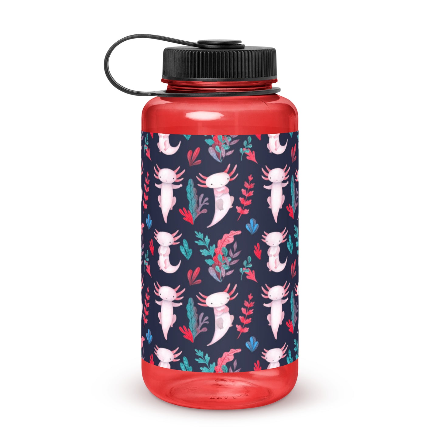 Axolotl Wide mouth plastic water bottle