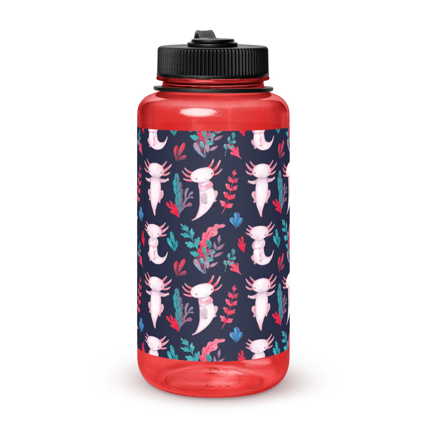 Axolotl Wide mouth plastic water bottle