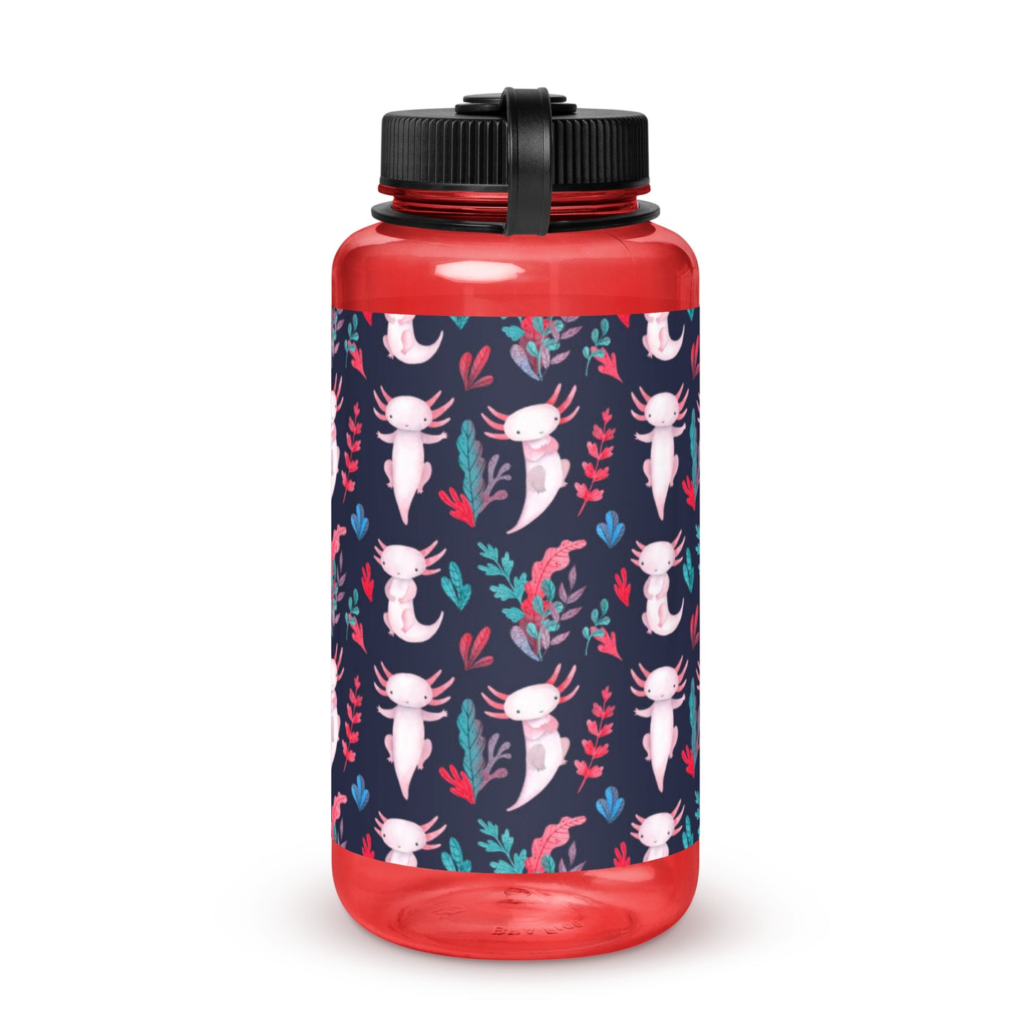 Axolotl Wide mouth plastic water bottle