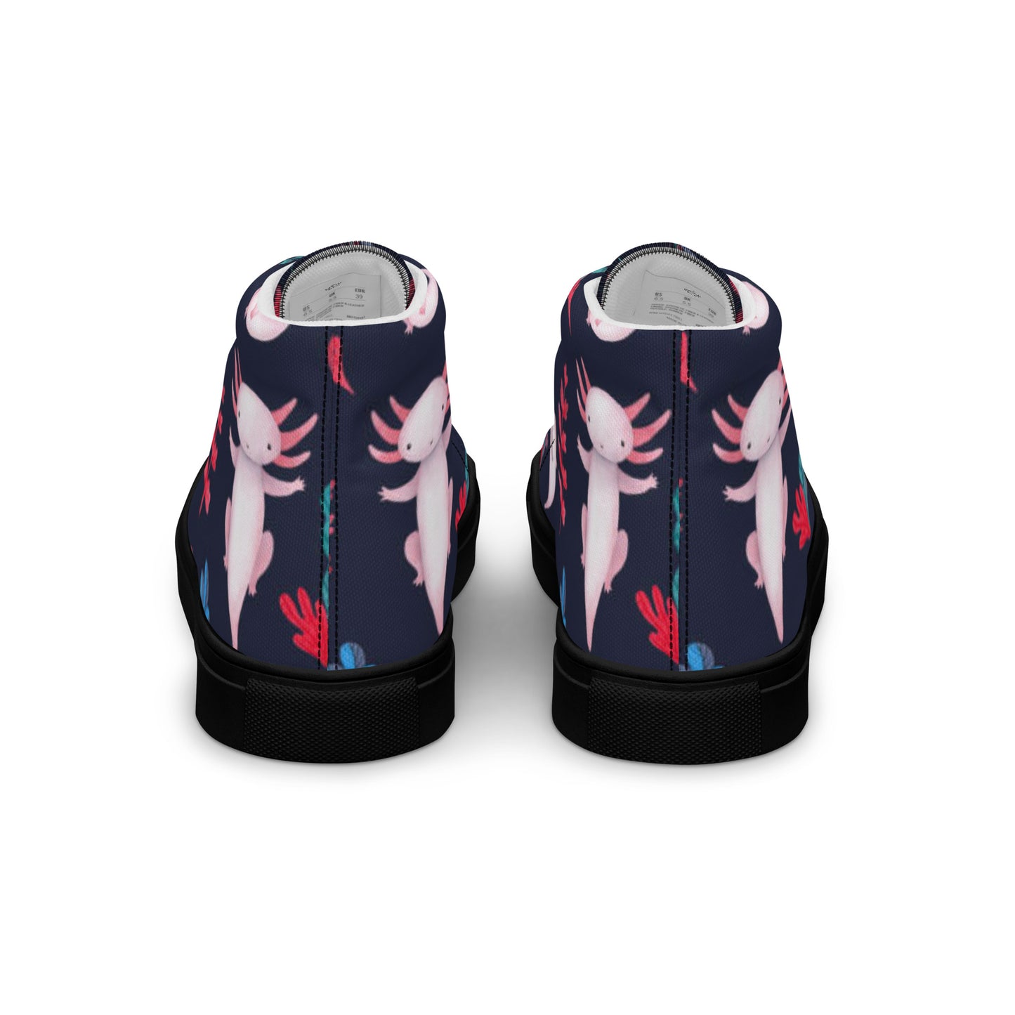 Axolotl Women’s high top canvas shoes