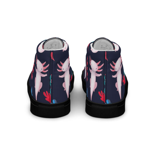 Axolotl Women’s high top canvas shoes