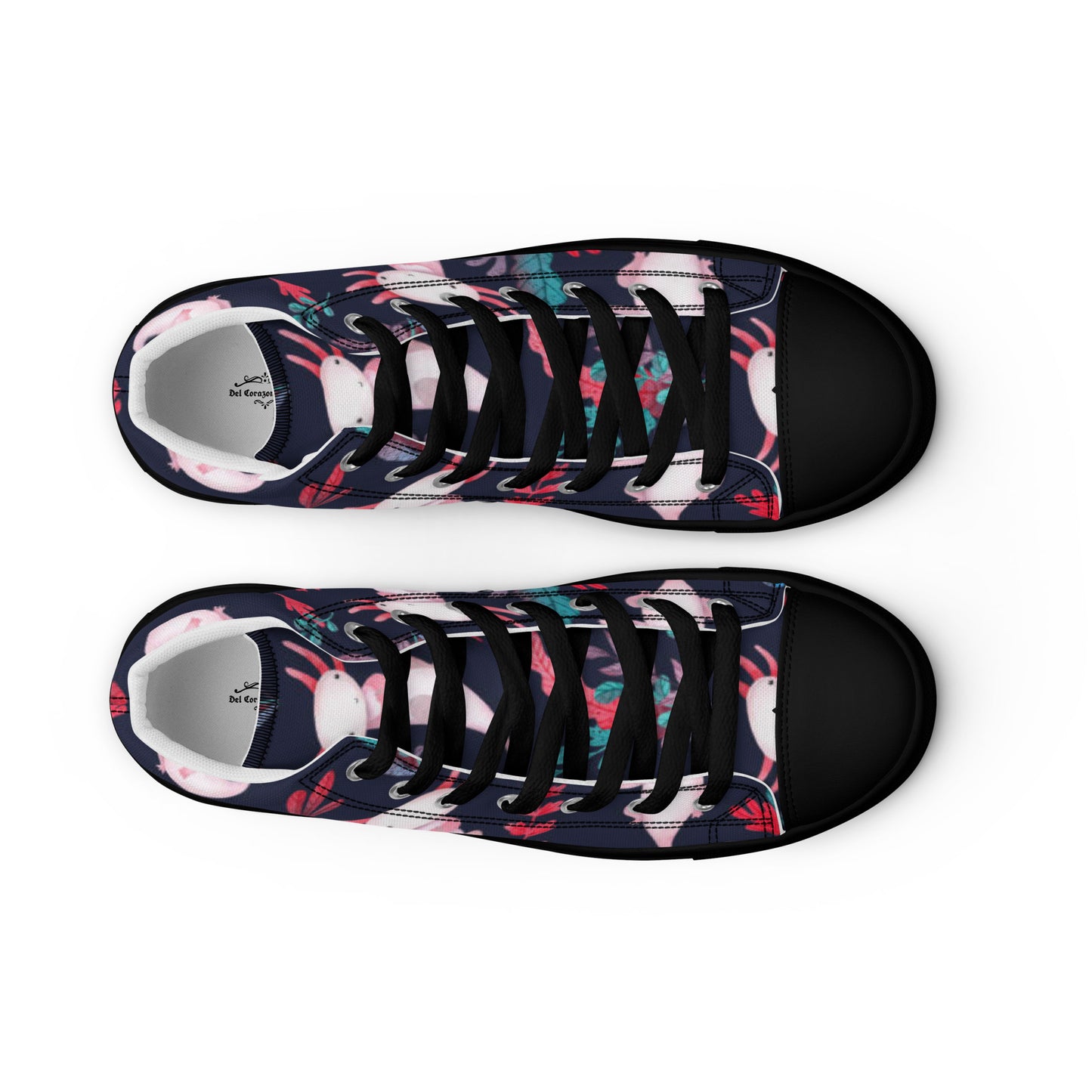 Axolotl Women’s high top canvas shoes
