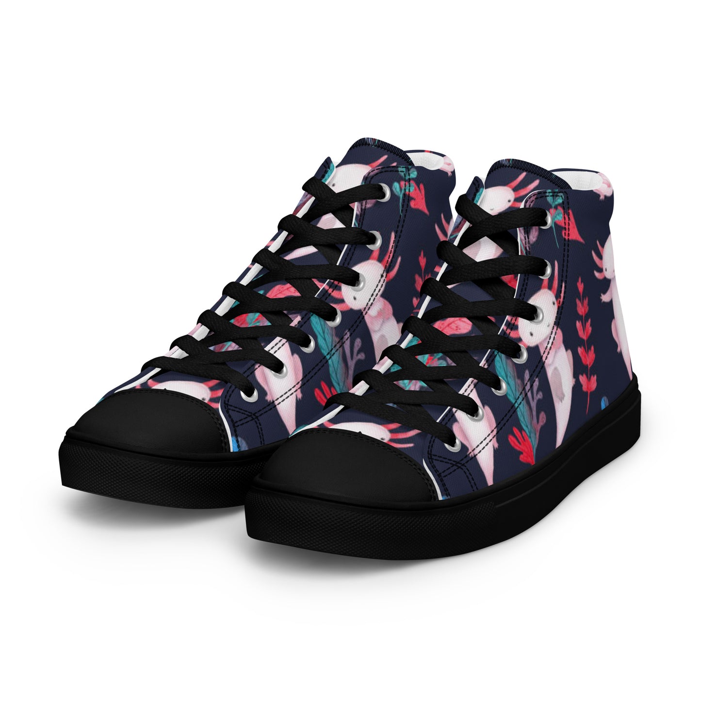 Axolotl Women’s high top canvas shoes