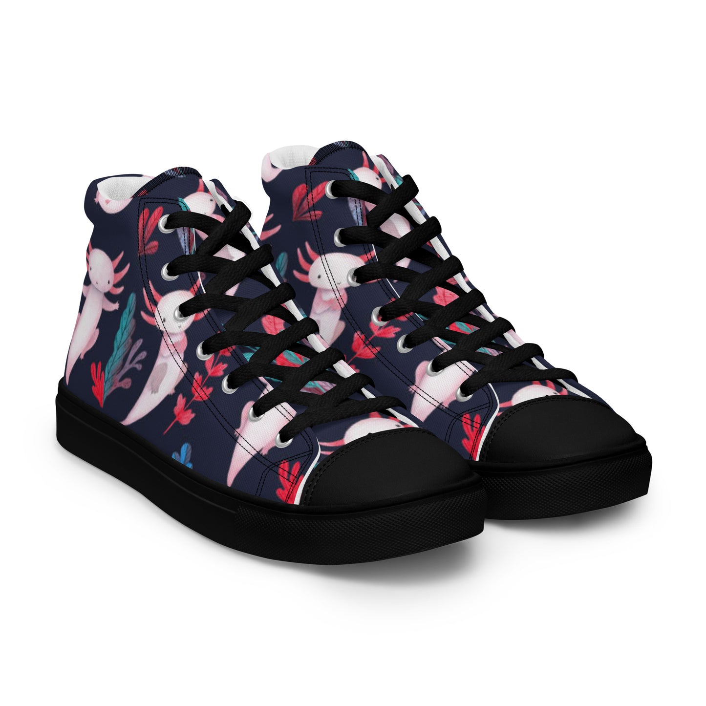 Axolotl Women’s high top canvas shoes