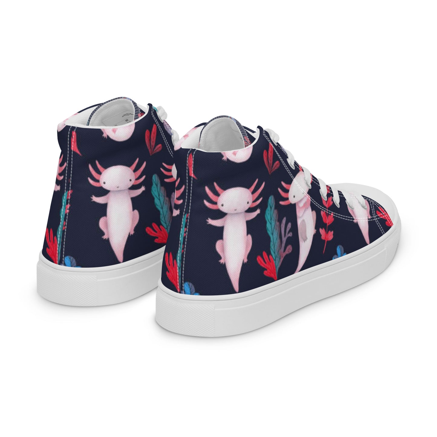 Axolotl Women’s high top canvas shoes